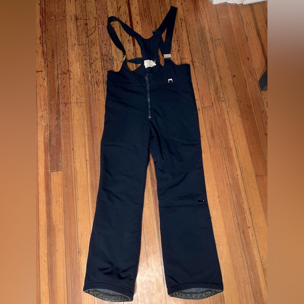 Fera VINTAGE Snow Ski Bibs Women's R Navy Blue Insulated w/ Adjustable Straps